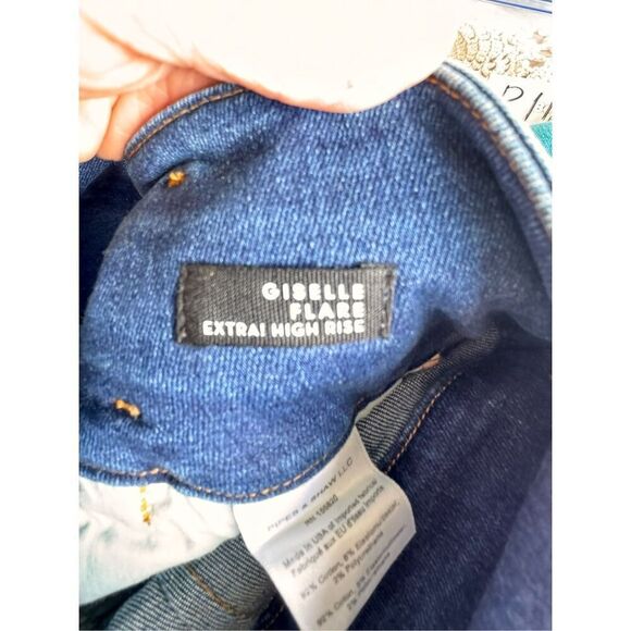 Veronica beard Giselle High Rise Skinny Flare In Blue sz 28/6 - Picture 8 of 9